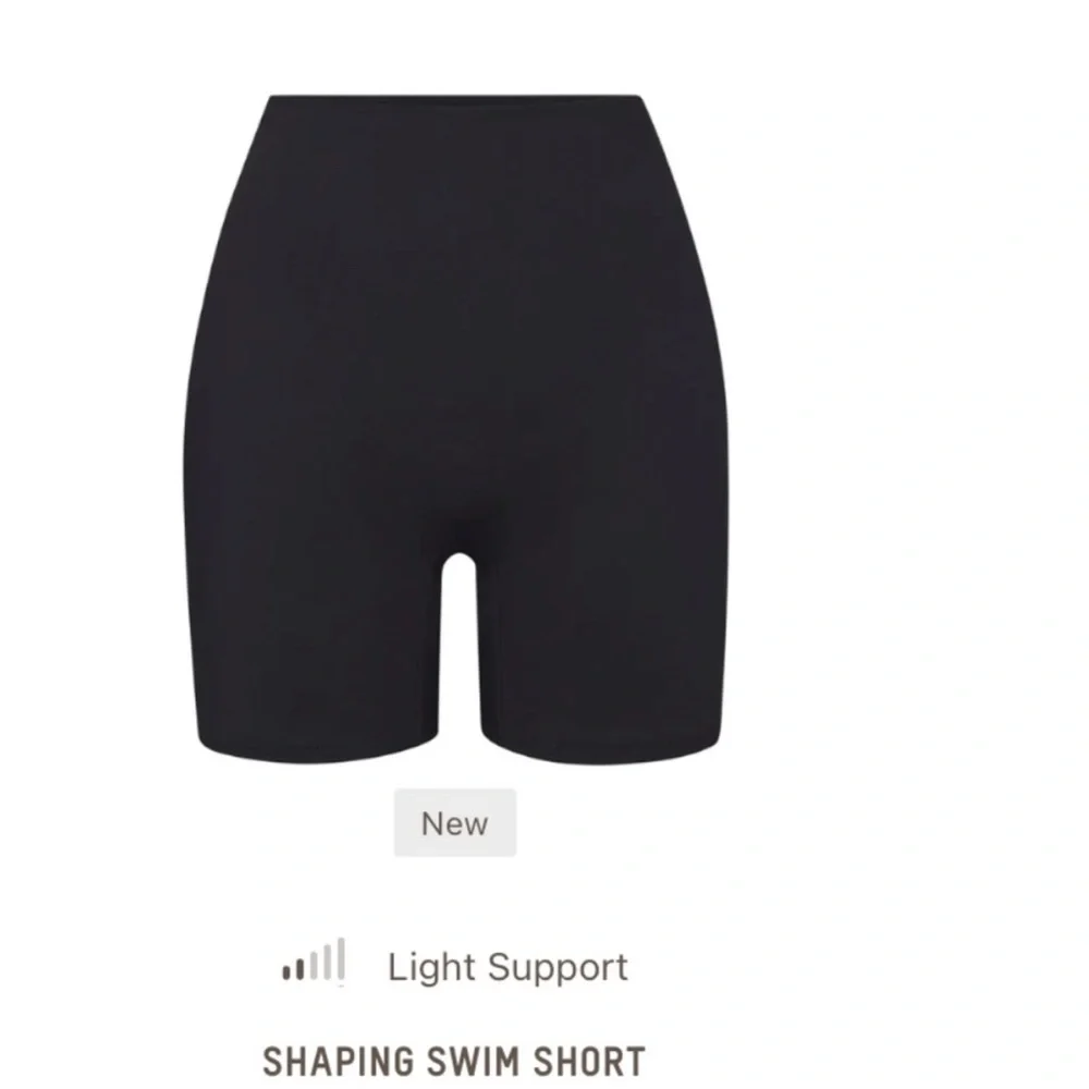 Skims Shaping Swim Short Black Onyx Bike High Rise